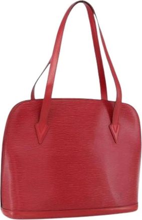 Louis Vuitton Pre-owned Handbags, female, Red, Size: ONE SIZE Pre-owned Lussac Shoulder Bag