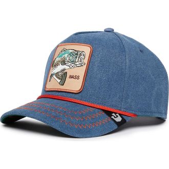 Goorin Brothers Bass Embroidered Patch Baseball Cap in Denim at Nordstrom Rack