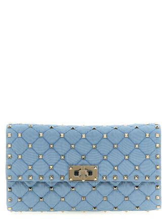 Valentino Garavani Blue Viscose Crossbody Womens Bag
