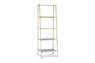 PIB Estanter&iacute;a de marmol blanco y metal