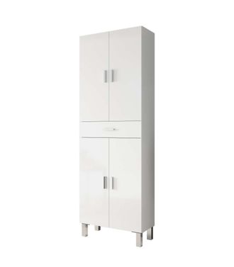 F.R.S. Columna Para Ba&ntilde;o Kris De 4 Puertas Y 1 Caj&oacute;n Acabado Blanco Brillo, 182 Cm(alto)60 Cm(ancho)29 Cm(largo)