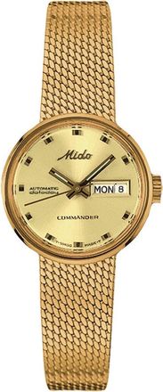 Mido Commander 1959 Automatic Mesh Strap Watch, 23.5mm in Yellow at Nordstrom