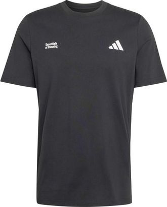 adidas Run Essentials Graphic T-Shirt Laufshirt f&uuml;r Herren | grau