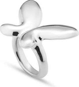 UNOde50 Medium Butterfly Shape Ring in Silver at Nordstrom, Size 15