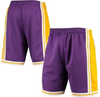 Mitchell & Ness Mens Mitchell & Ness Purple Los Angeles Lakers 1984 Hardwood Classics 75th Anniversary Swingman Shorts at Nordstrom, Size Large