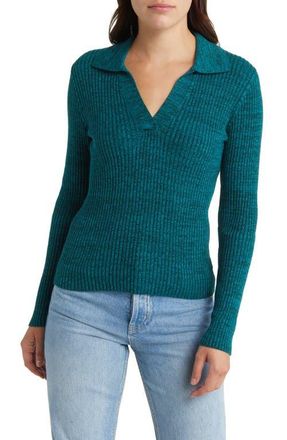 Rails Kennedy Rib Pullover in Evergreen at Nordstrom, Size Medium