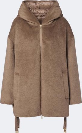 Max Mara The Cube reversible alpaca and wool down jacket