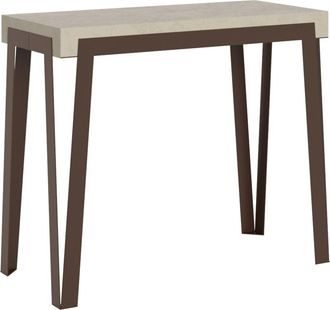 Itamoby Consola extensible 90x40/300 cm efecto madera cachemira, hierro