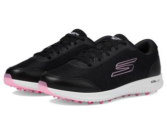 Skechers Max-Fairway 4 Womens Shoes Black/Pink : 6.5 B - Medium