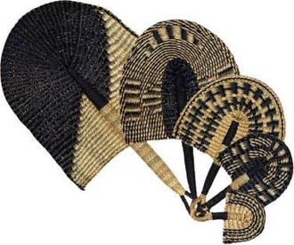 Indego Africa Quintet Ghanaian Fans - Set of 5 in Black & Natural at Nordstrom