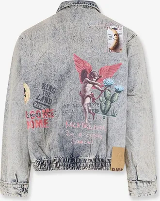 Barrow Mens Denim Jacket Blue Cotton