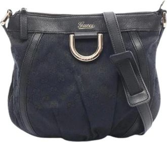 Gucci Borsa a spalla Abbey GG in tela e pelle Pre-owned - - Pre-owned - Donna - Nero - ONE SIZE