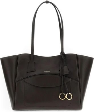 Hidesins Smooth Leather Shopper Bag L - Dames - Shoppers - Bruin - ONE Size - Leer - Tassen