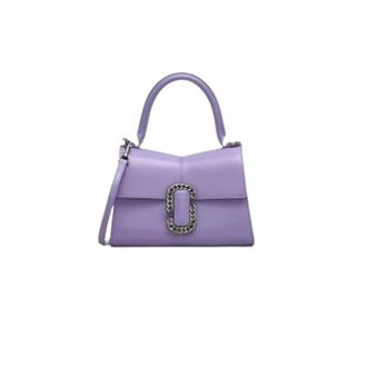 Marc Jacobs St. Marc Top Handle - Dames - Handtassen - Paars - ONE Size - Leer - Tassen
