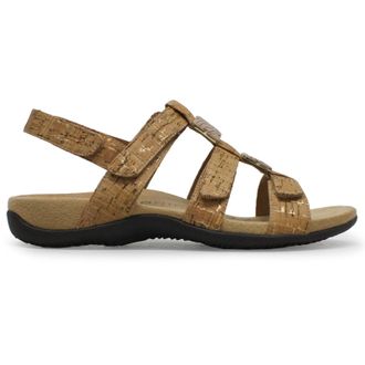 Vionic Rest Amber Synthetic Womens Hook and loop Sandals - Gold Cork - Size:UK 4