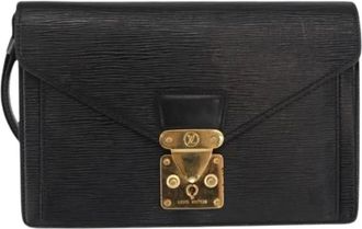Louis Vuitton Pre-owned Clutches, female, Black, Size: ONE SIZE Pre-owned Epi Serie Dragonne Clutch Bag