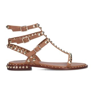 Ash Flat Sandals, female, Brown, Size: 11 US Brown Play Sandals for Women