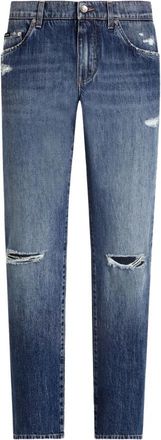 Dolce & Gabbana Slim-fit Jeans - Heren - Regular Fit Jeans - Blauw - L - Jeans