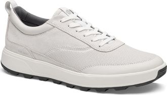 Johnston & Murphy Lucas Sneaker in White Full Grain/Suede at Nordstrom, Size 10.5