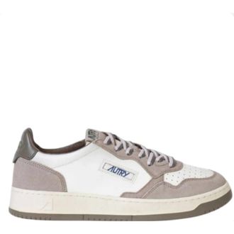 Autry Medalist Low - Heren - Sneakers - Grijs - 41 EU - Katoen - Schoenen