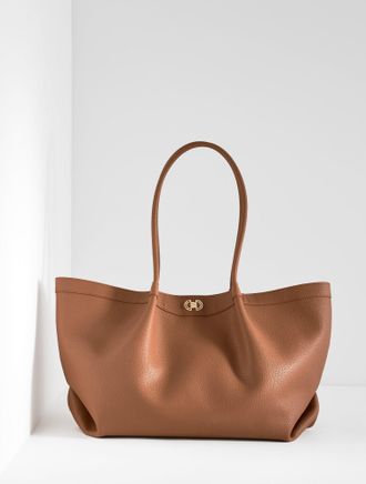 Talbots Katharine Pebble Leather Tote - Jasper - 001 Talbots