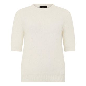 Fabiana Filippi Round-neck Knitwear, female, Beige, Size: 2XS Round-neck Sweater
