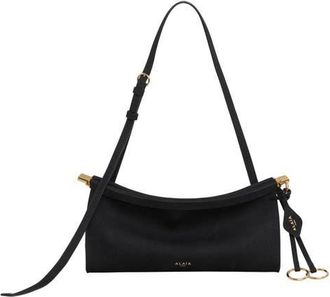 Alaia Small Le Click East/West Leather Shoulder Bag in Noir at Nordstrom