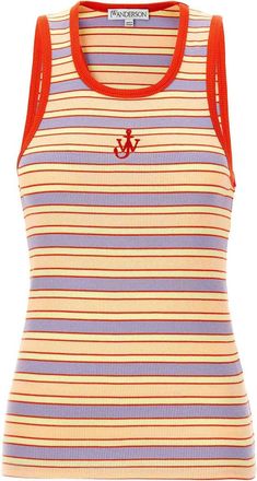 J.W.Anderson J. W. Anderson Logo Ribbed Tank Top
