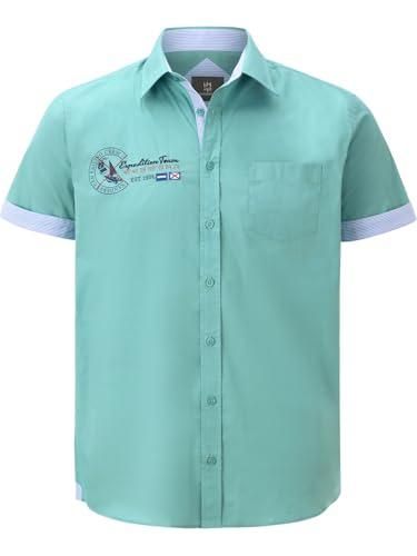 Jan Vanderstorm Homme Chemise Fynnjard Turquoise, 4XL (XXXXL) 49