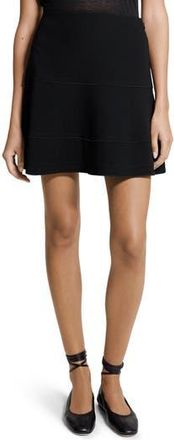 Theory Lapped Seam Miniskirt in Black at Nordstrom Rack, Size 0