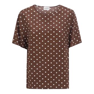 P.A.R.O.S.H. T-Shirts, female, Brown, Size: L T-Shirts