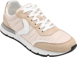 Voile Blanche Womens Storm Suede Sneakers In Peach/white