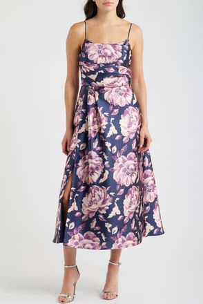 Black Halo Cayetana Maxi Dress in Peony Du Soir at Nordstrom, Size 12