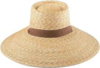 Lack of Color interwoven-design sun hat - women - Straw/Fabric - 55 - Neutrals