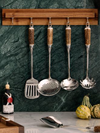 Lorenzi Milano Stag Antler Cooking Utensils (Set of 5)