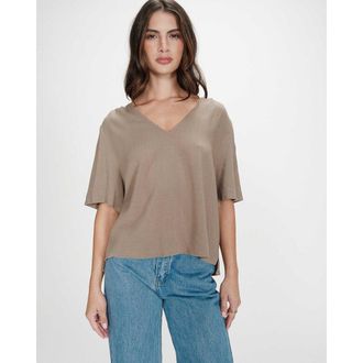 Grace & Mila VIOLON V-hals top met korte mouwen