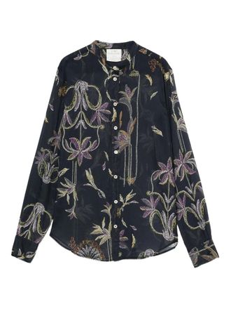 Forte_Forte printed shirt - Blue