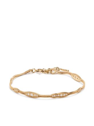 Fernando Jorge Bracciale Fluid in oro giallo 18kt con diamanti
