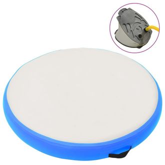 vidaXL Esterilla Inflable De Gimnasia Y Bomba Pvc Azul 100x100x10 Cm Vidaxl
