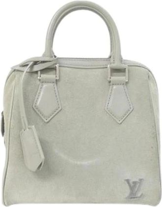 Louis Vuitton Pre-owned Illusion Speedy Cube Suede Boston Bag - - Pre-owned - Donna - Grigio - ONE SIZE