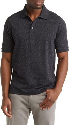 Cutter & Buck Advantage Space Dye Jersey Polo in Dark Black at Nordstrom, Size Xxx-Large