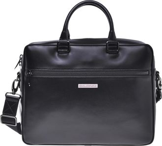 Baldinini Professional bag in black leather - Heren - Laptoptassen - Zwart - ONE Size - Tassen