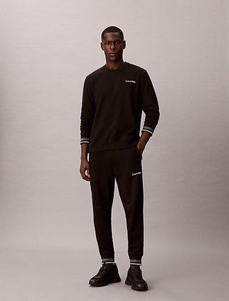 Calvin Klein Pantal&oacute;n de ch&aacute;ndal de felpa francesa de algod&oacute;n suave