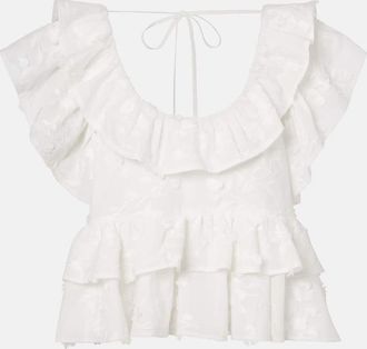 Dorothee Schumacher Top Slees in cotone con ricamo