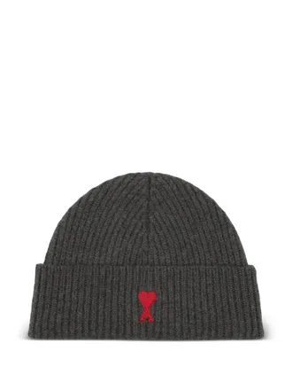 Ami Ami De Coeur Wool Beanie-Uomo
