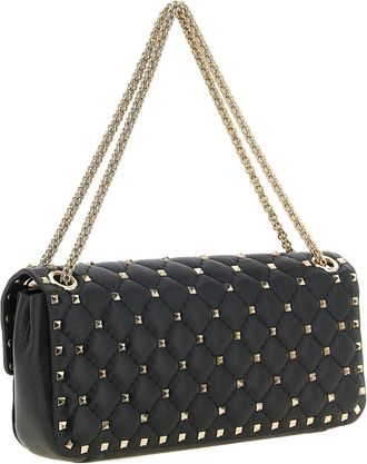 Valentino Garavani Leather Shoulder Bag - Black
