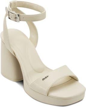 DKNY Scotia Ankle Strap Sandal in Bone at Nordstrom Rack, Size 8.5
