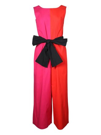 Isa Arfen colour-block jumpsuit - women - Cotton - 6 - Pink