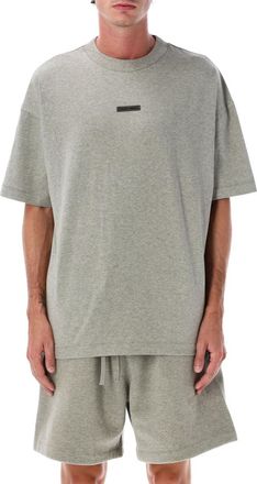 Fear of God Grey Crewneck Logo T-Shirt