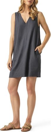 Splendid Dawson Linen Blend Minidress in Ink at Nordstrom Rack, Size Large